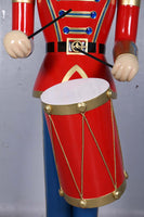 Red Toy Soldier Drummer Over Sized Christmas Statue - LM Treasures 