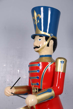 Red Toy Soldier Drummer Over Sized Christmas Statue - LM Treasures 