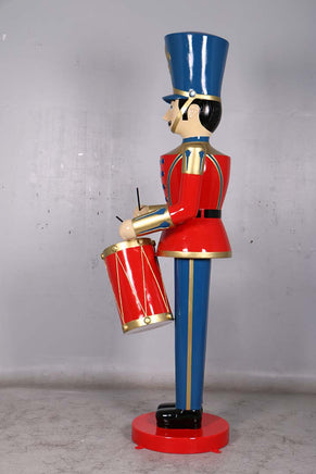 Red Toy Soldier Drummer Over Sized Christmas Statue - LM Treasures 