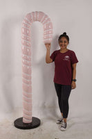 Large Pink Candy Cane Over Sized Statue - LM Treasures 