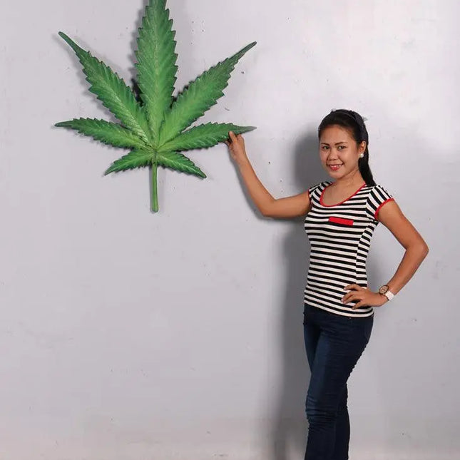 Cannabis Marijuana Weed Leaf Wall Decor LM Treasures - H