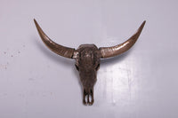 Bronze Bull Skull Life Size Statue - LM Treasures 