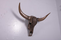 Bronze Bull Skull Life Size Statue - LM Treasures 