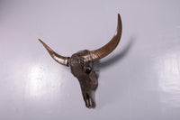 Bronze Bull Skull Life Size Statue - LM Treasures 