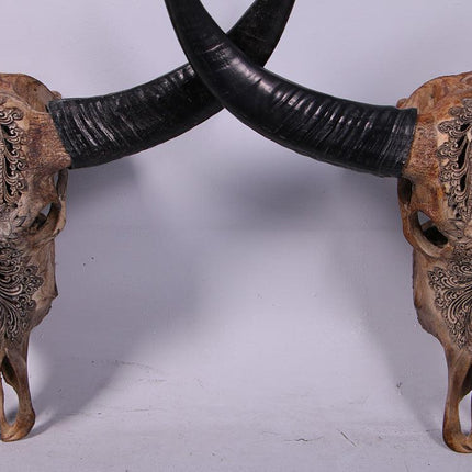 Bull Skull Life Size Statue - LM Treasures 