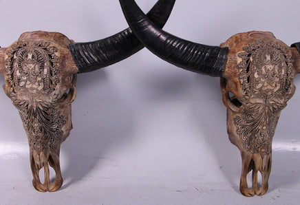 Bull Skull Life Size Statue - LM Treasures 