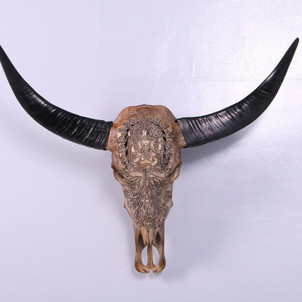Bull Skull Life Size Statue - LM Treasures 