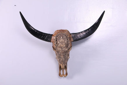 Bull Skull Life Size Statue - LM Treasures 