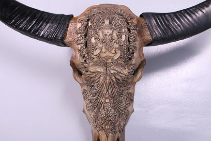 Bull Skull Life Size Statue - LM Treasures 