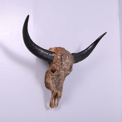 Bull Skull Life Size Statue - LM Treasures 