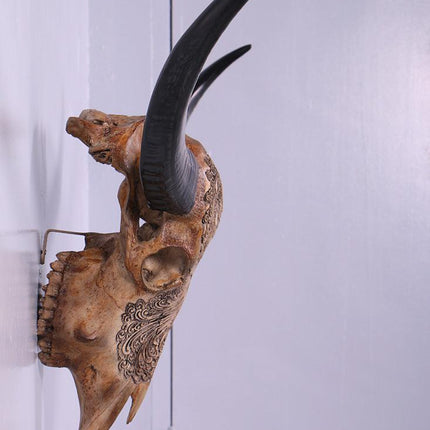 Bull Skull Life Size Statue - LM Treasures 