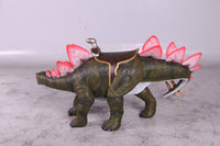 Baby Definitive Stegosaurus Dinosaur With Saddle Statue - LM Treasures 