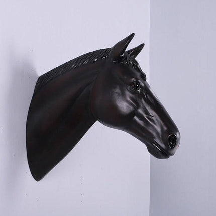 Dark Brown Horse Head Statue - LM Treasures 