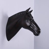 Dark Brown Horse Head Statue - LM Treasures 