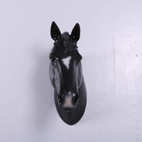 Black Horse Head Life Size Statue - LM Treasures 