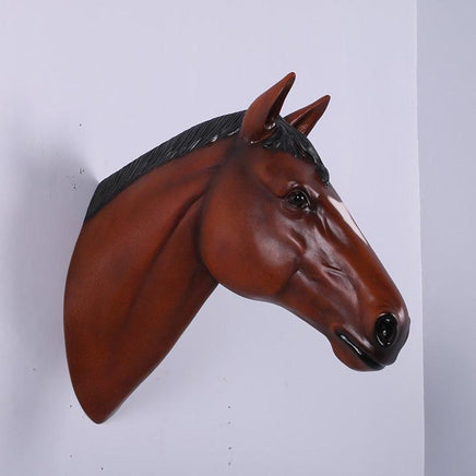 Chestnut Horse Head Statue - LM Treasures 