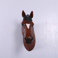 Chestnut Horse Head Statue - LM Treasures 