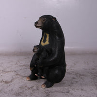 Sun Bear with Cub Life Size Statue - LM Treasures 