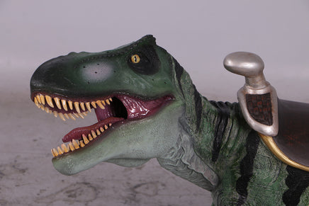 Baby T-Rex Dinosaur With Saddle Life Size Statue - LM Treasures 
