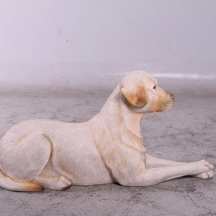 Tan Laying Labrador Life Size Statue - LM Treasures 