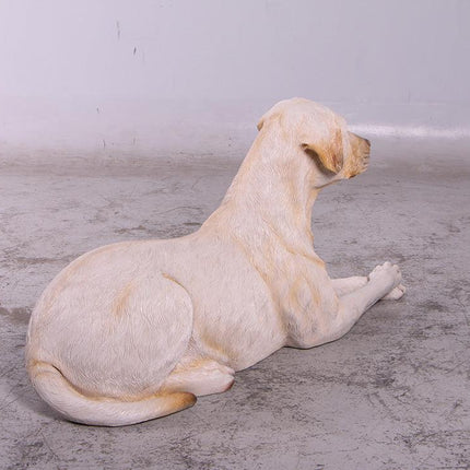 Tan Laying Labrador Life Size Statue - LM Treasures 