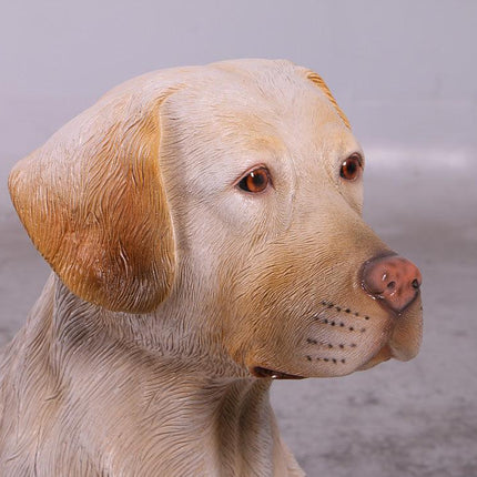 Tan Laying Labrador Life Size Statue - LM Treasures 
