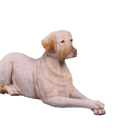 Tan Laying Labrador Life Size Statue - LM Treasures 