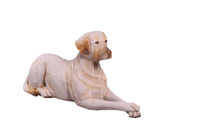Tan Laying Labrador Life Size Statue - LM Treasures 
