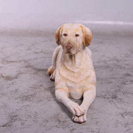Tan Laying Labrador Life Size Statue - LM Treasures 