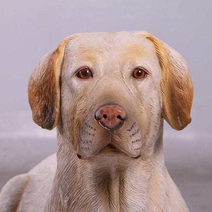 Tan Laying Labrador Life Size Statue - LM Treasures 