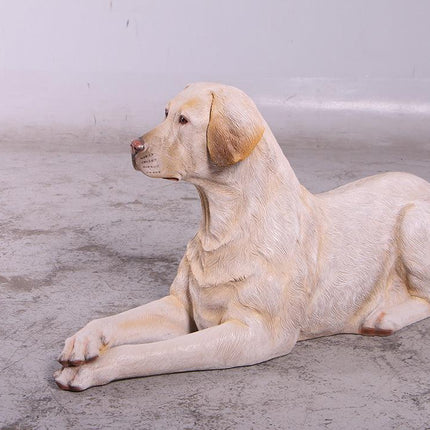 Tan Laying Labrador Life Size Statue - LM Treasures 