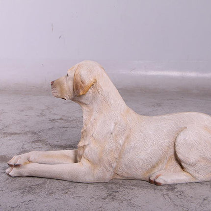 Tan Laying Labrador Life Size Statue - LM Treasures 