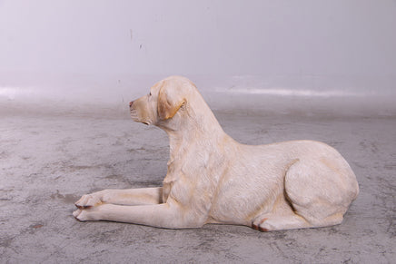 Tan Laying Labrador Life Size Statue - LM Treasures 