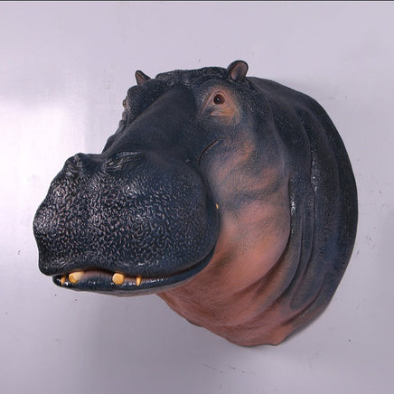Large Hippo Head Life Size Statue - LM Treasures 