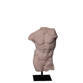 Andrea Male Stone Torso Life Size Statue - LM Treasures 