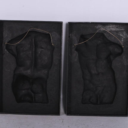 Bronze Adonis Torso Wall Decor Statue - LM Treasures 