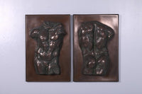 Bronze Adonis Torso Wall Decor Statue - LM Treasures 