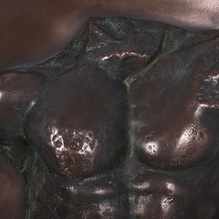 Bronze Adonis Torso Wall Decor Statue - LM Treasures 