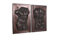 Bronze Adonis Torso Wall Decor Statue - LM Treasures 