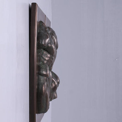 Bronze Adonis Torso Wall Decor Statue - LM Treasures 