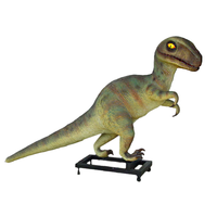 Baby T-Rex Dinosaur On Base Life Size Statue - LM Treasures 