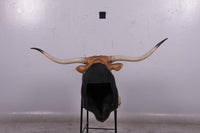 Texas Long Horn Head Life Size Statue - LM Treasures 