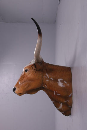 Texas Long Horn Head Life Size Statue - LM Treasures 