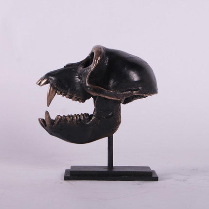 Monkey Macaque Skull Life Size Statue - LM Treasures 