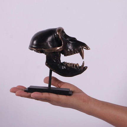Monkey Macaque Skull Life Size Statue - LM Treasures 