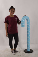 Small Blue Candy Cane Over Sized Statue - LM Treasures 