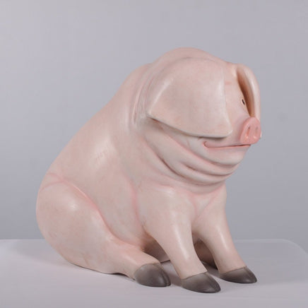 Comic Pig Sitting Life Size Statue - LM Treasures 