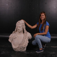 Hercules Stone Bust Life Size Statue - LM Treasures 