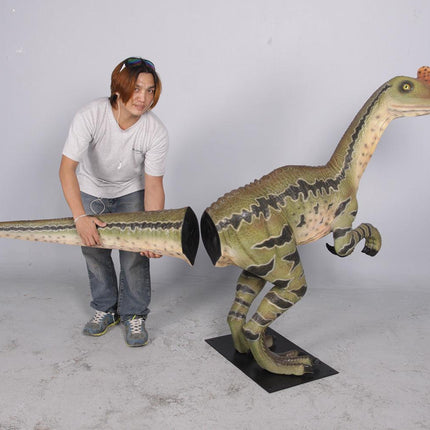 Dilong Paradoxus Dinosaur Life Size Statue - LM Treasures 