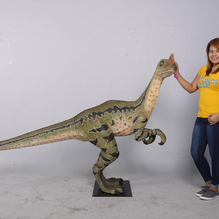 Dilong Paradoxus Dinosaur Life Size Statue - LM Treasures 